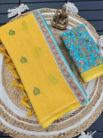 Linen Cotton Saree - Image 3