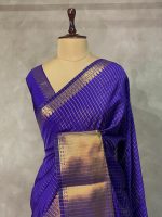 Checked Silk Saree